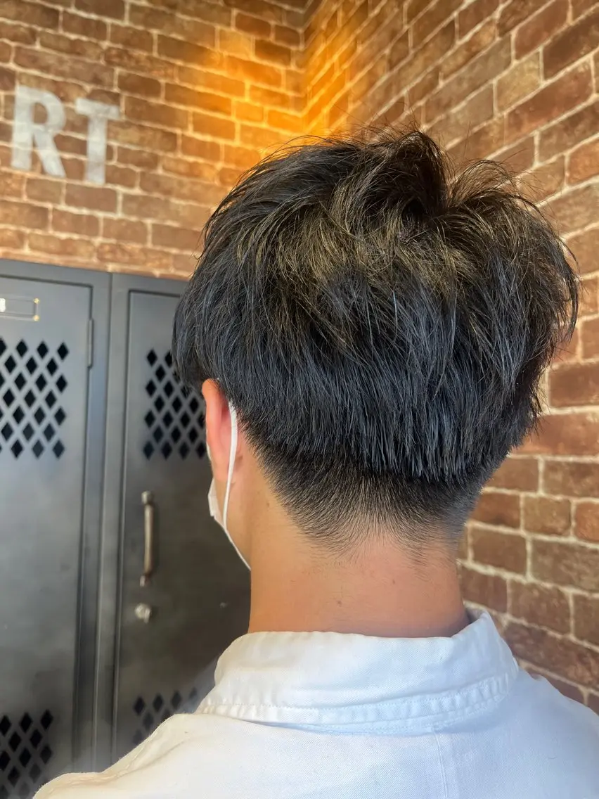ショート パーマ メンズ 久木原 ゆりのヘアスタイル