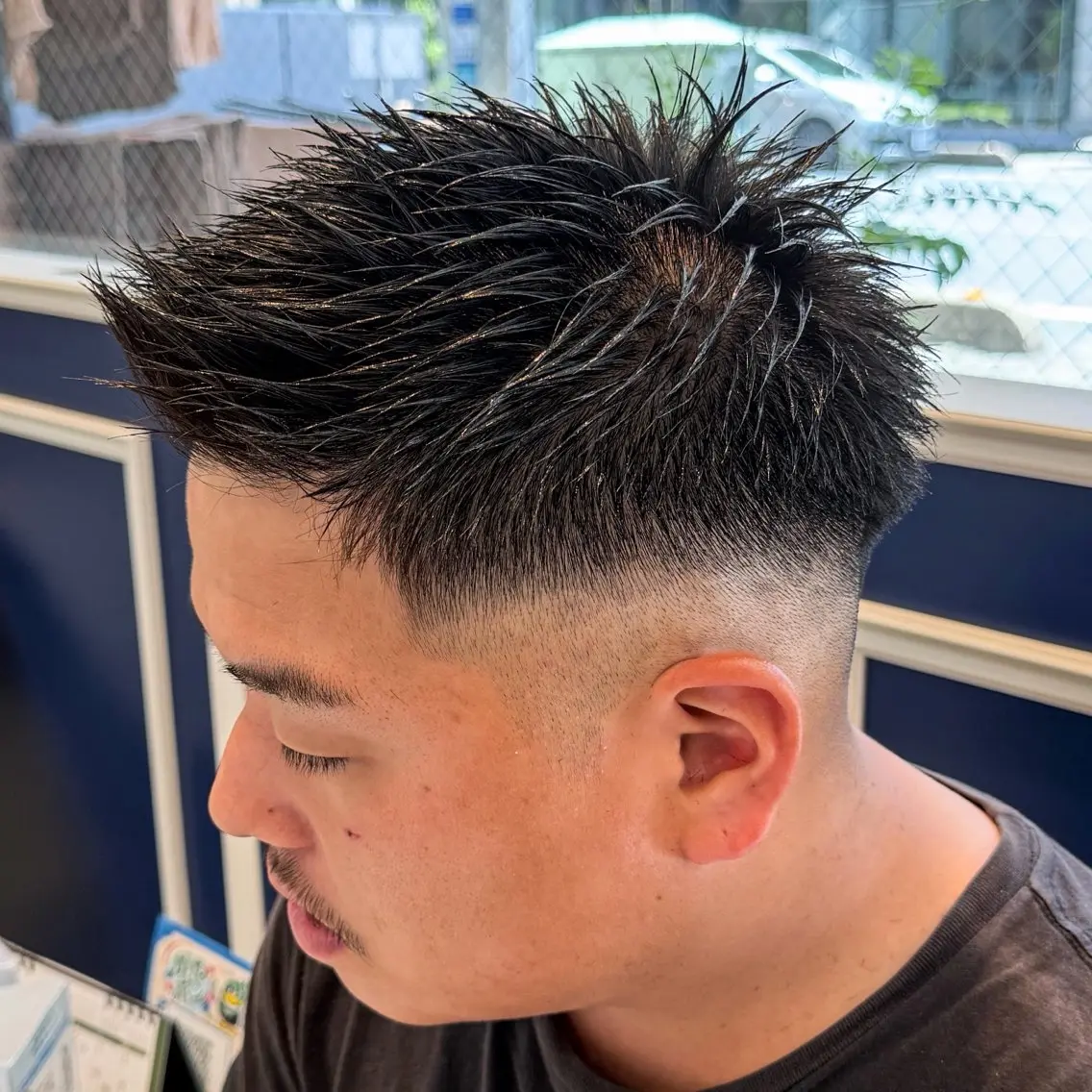 ショート メンズ フェードカット カット 吉田 新平のヘアスタイル