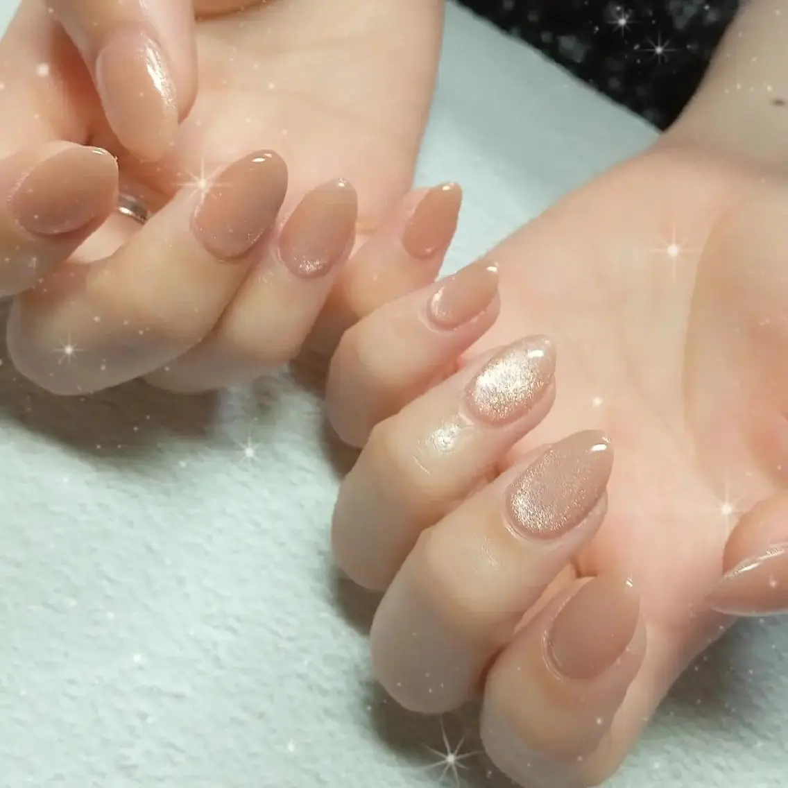 ネイル キラキラネイル マグネットネイル ビー玉ネイル オフィスネイル シンプルネイル ハンドネイル flure de neige yukiのネイルデザイン