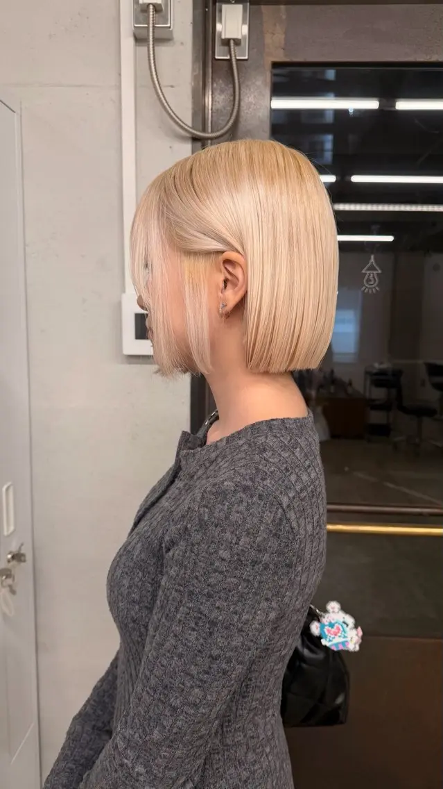ショート 切りっぱなしボブ ボブ カットモデル募集/ YUIのヘアスタイル