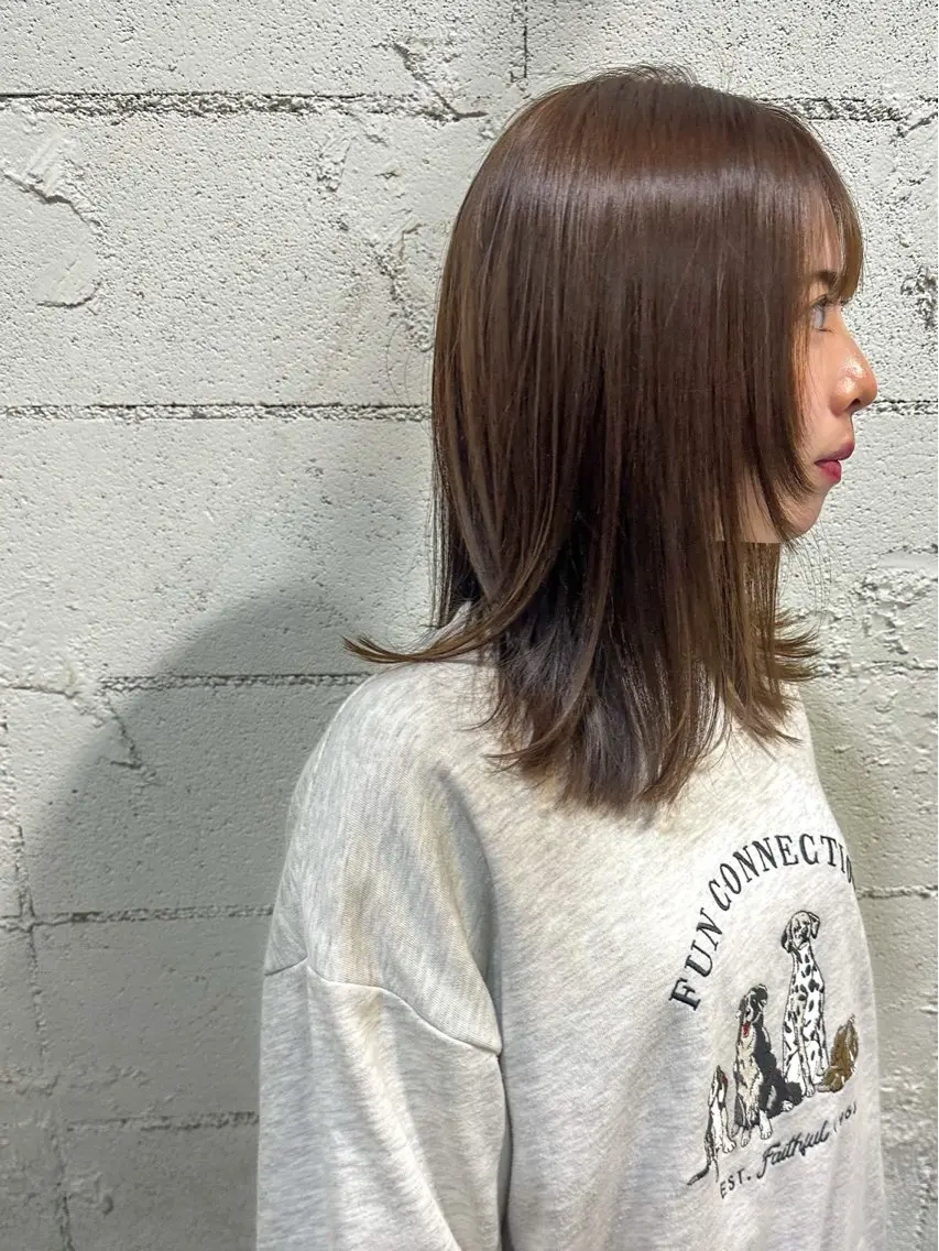 【💎ミニモU24学割💎】透明感カラー➕潤い DeepLayerトリートメントの写真