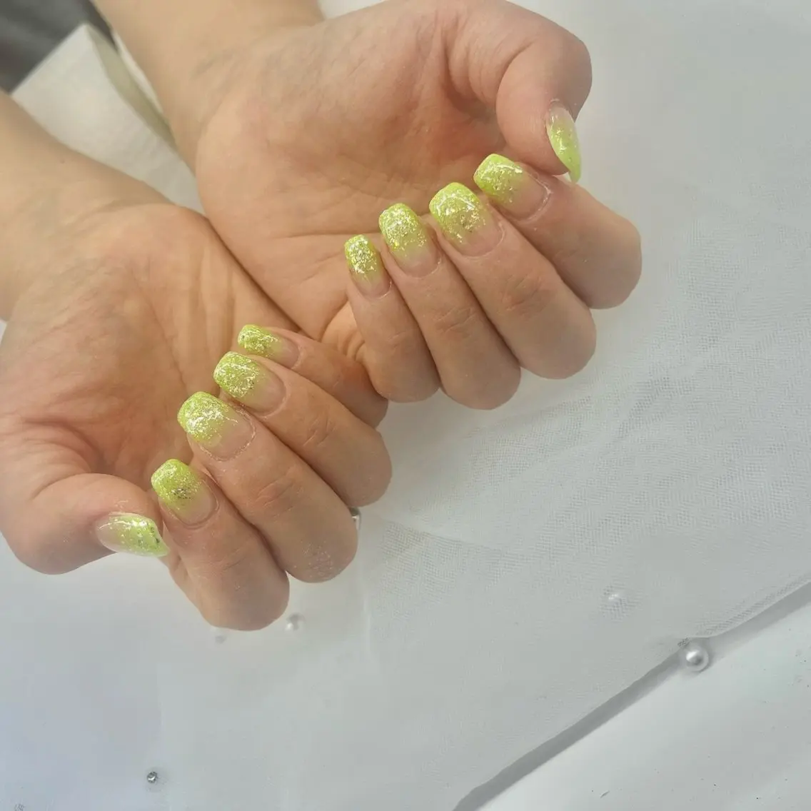 ネイル フラッシュネイル フットネイル フレンチネイル ジェルネイル ラメ(グリッター) ハンドネイル ネイルサロン ⭐︎Linoのその他イメージ