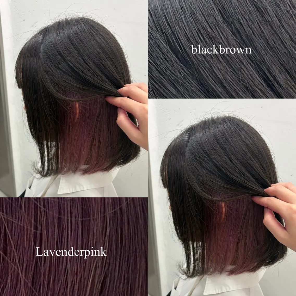 ミディアム カラー 黒髪 ブリーチ ブラウンカラー デザインカラー インナーカラー ヘアカラー 🍊あすか🍊 JILLSTUDIOのヘアスタイル
