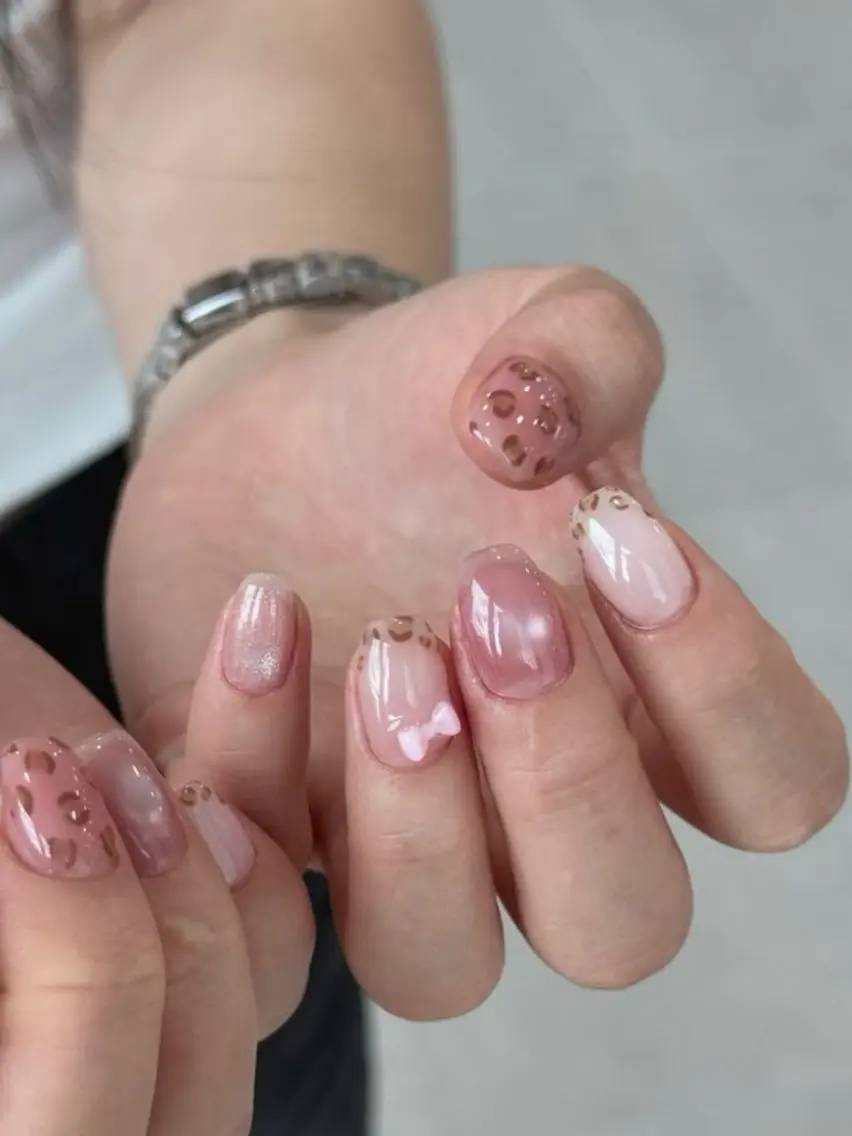 ネイル 韓国ネイル 持ち込み ニュアンスネイル ネイルチップ 冬ネイル RINN ANA.CHUOのネイルデザイン