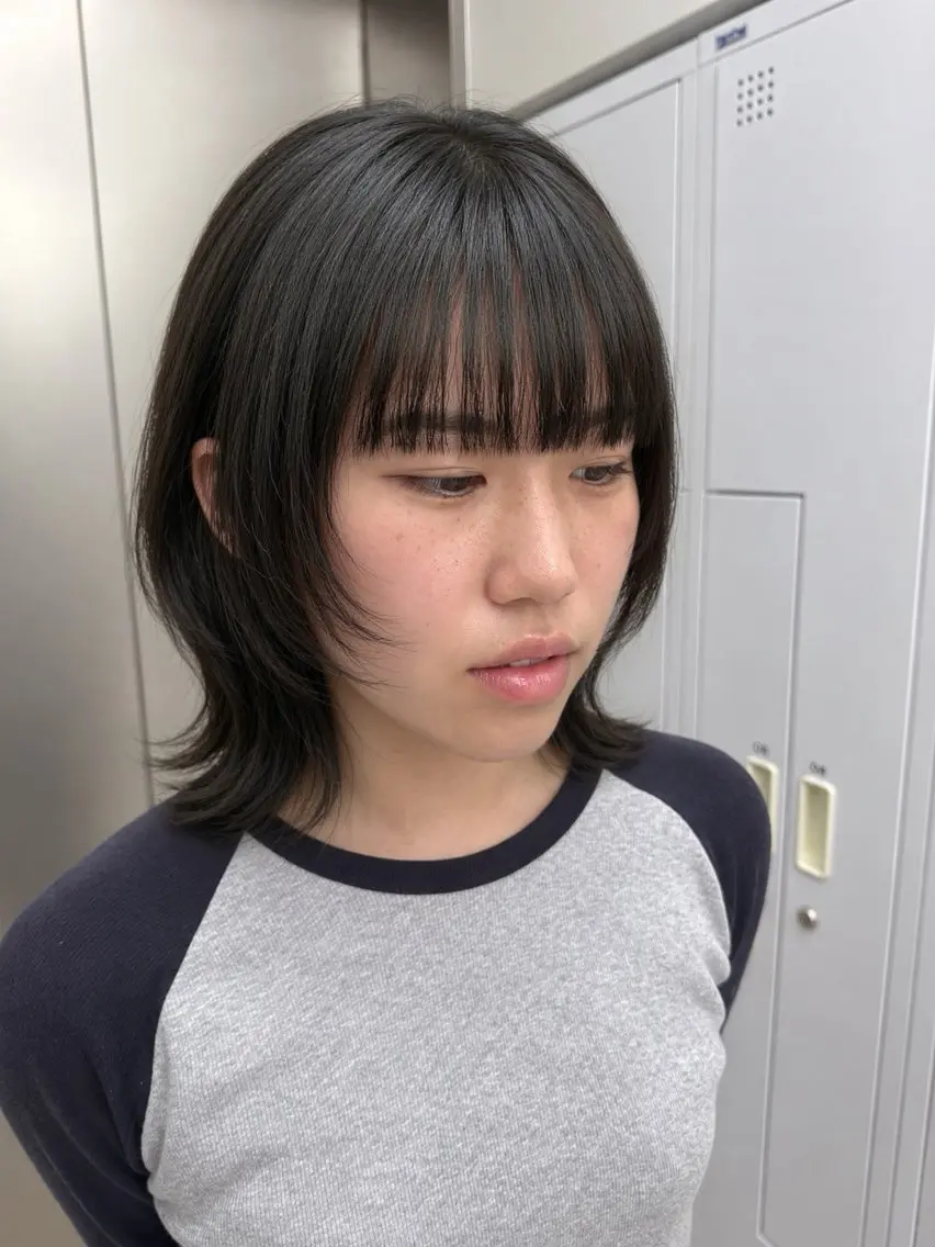 ミディアム カラー カット ヘアカラー AISA /ヘアメイク/カラーのヘアスタイル