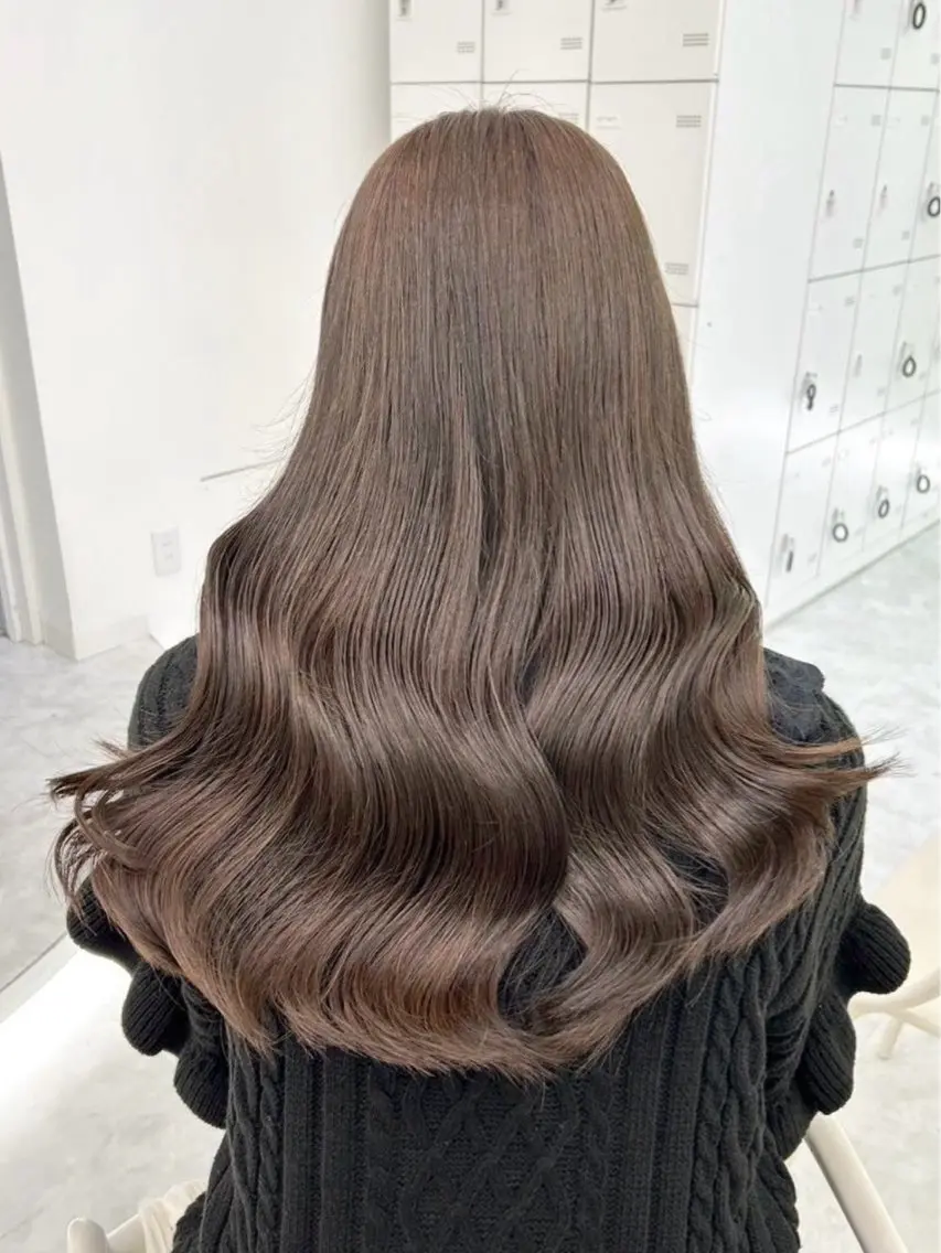 ロング カラー ヘアカラー トリートメント 韓国っぽ×透け感🪽 Fumi 🤍のヘアスタイル