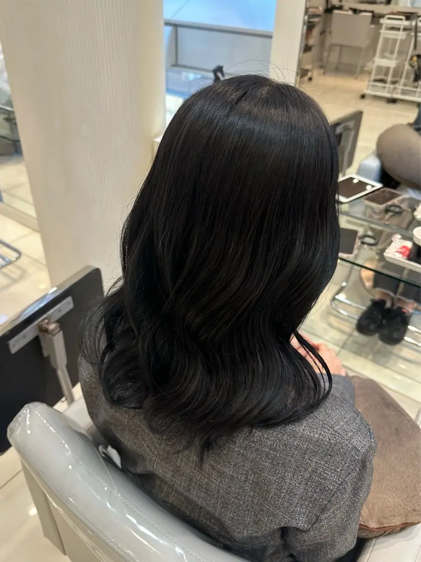 セミロング カット ヘアカラー トリートメント ︎︎☁🧺チヒロ モデル募集🧺︎︎☁のヘアスタイル