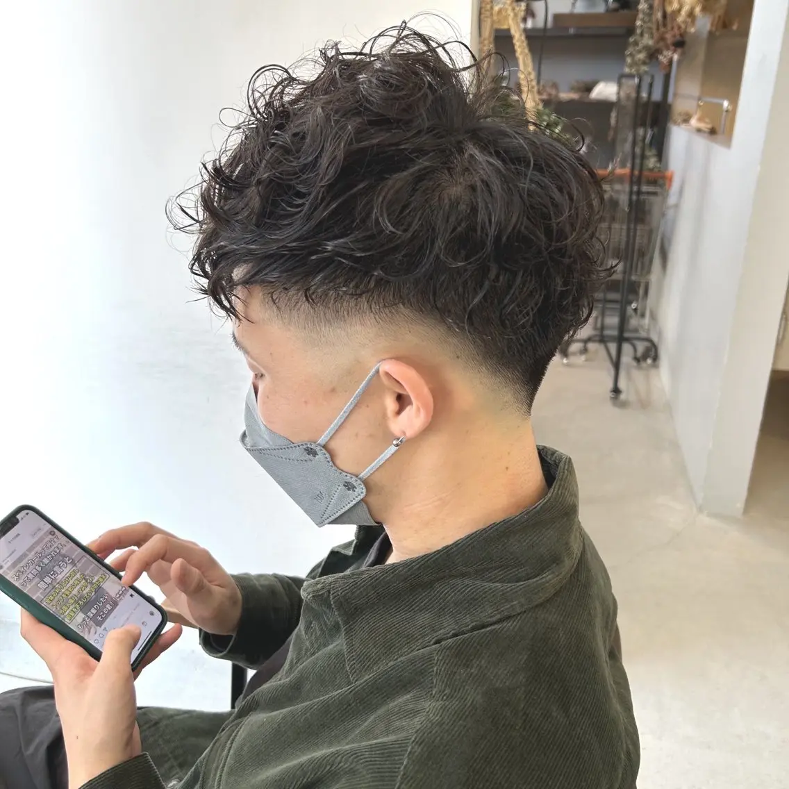 men'sパーマの写真