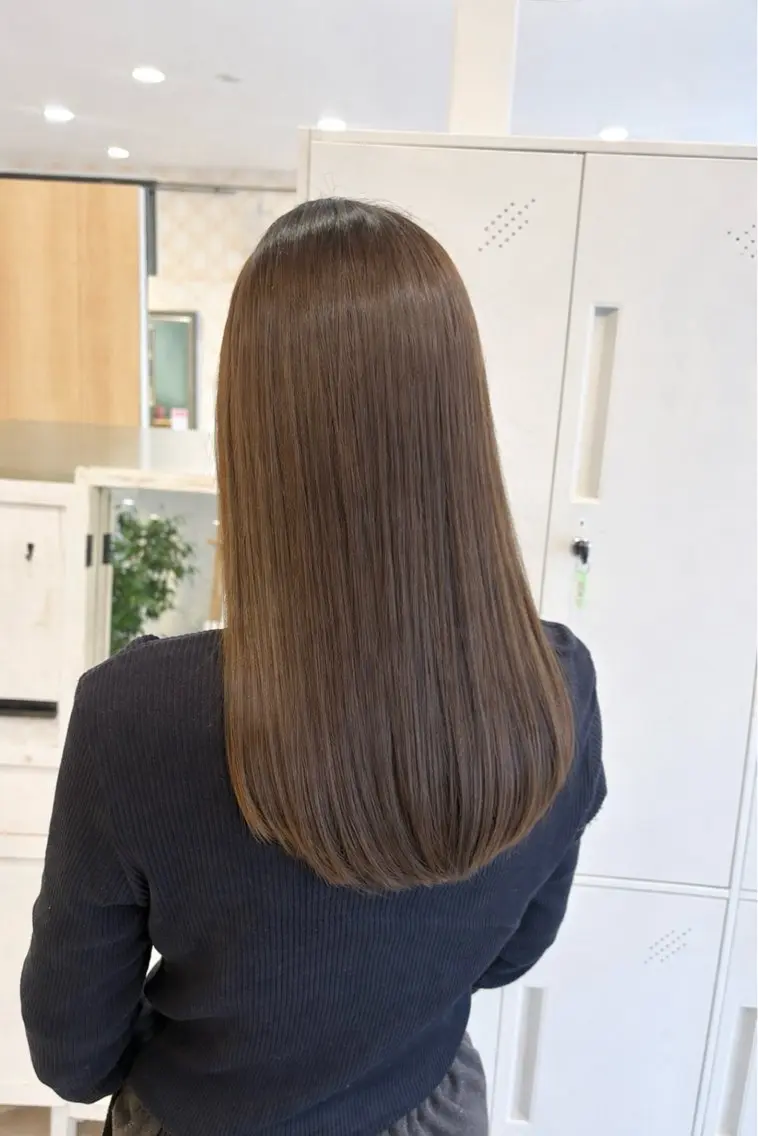 ロング カラー カット ヘアカラー 韓国ヘア🧸髪質改善 🧸きくちみさきのヘアスタイル