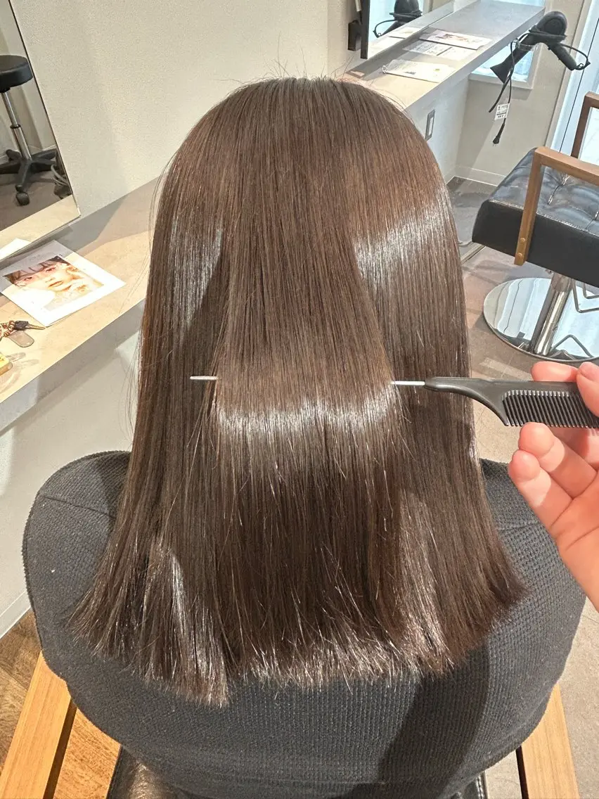ミディアム カラー ヘアカラー トリートメント 🖤alb. / マイ🩶のヘアスタイル