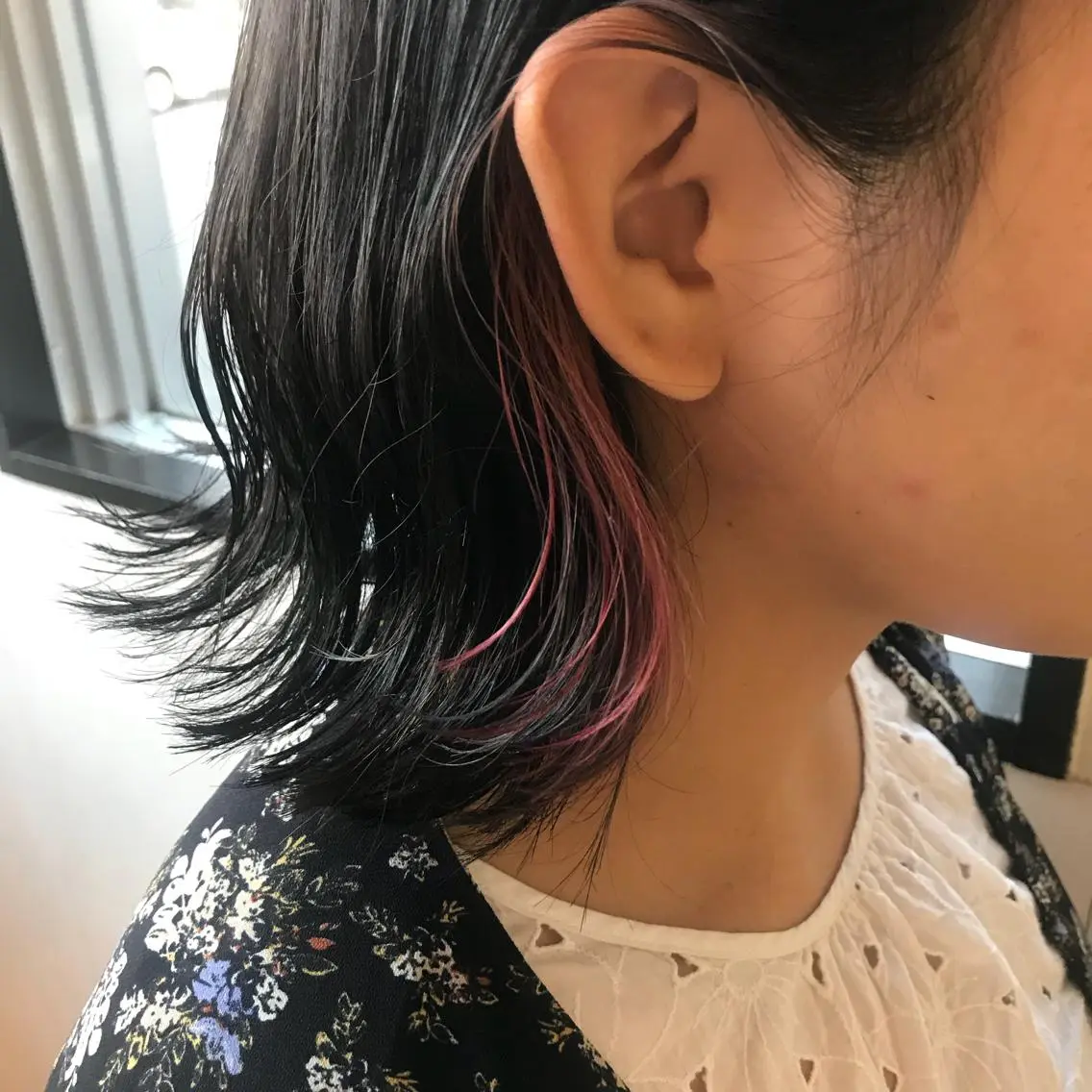 ショート カラー ピンクカラー カット ヘアカラー Oopsレイヤー 加藤澄都のヘアスタイル