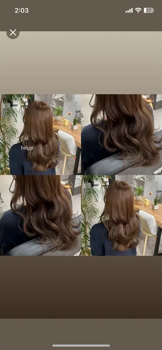 ロング カラー ブリーチ ブリーチなしカラー ヘアカラー トリートメント 🍑トレンドカラー 🍑横浜のヘアスタイル