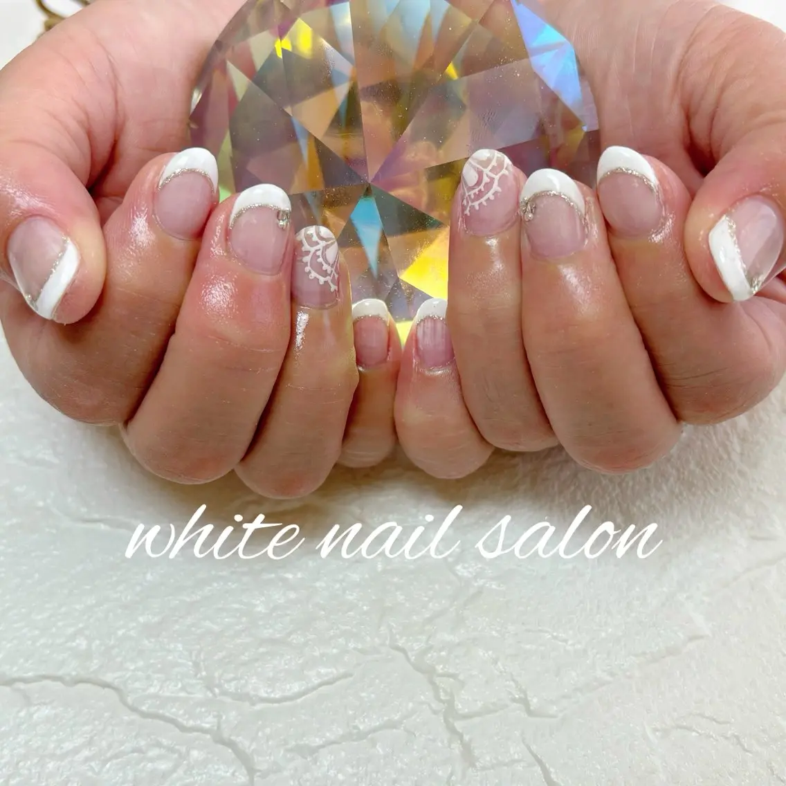ネイル ホワイト ハンドネイル white nail salonのネイルデザイン