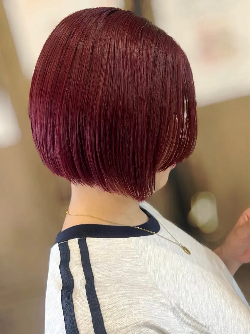 【 🍎ボブモデル🍎 】カット➕トリートメント💆🏻‍♀️✨️ちゅるんとまとまる艶髪🎶の写真