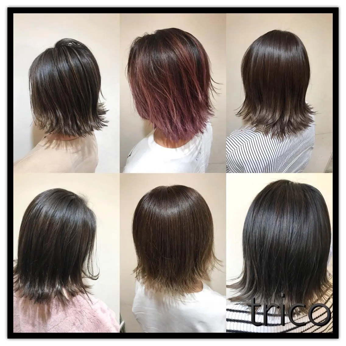 ミディアム カラー グラデーションカラー ハイライトカラー ハイライト 外ハネヘア ヘアカラー 似合わせ/ カラー.岡田友仁のヘアスタイル