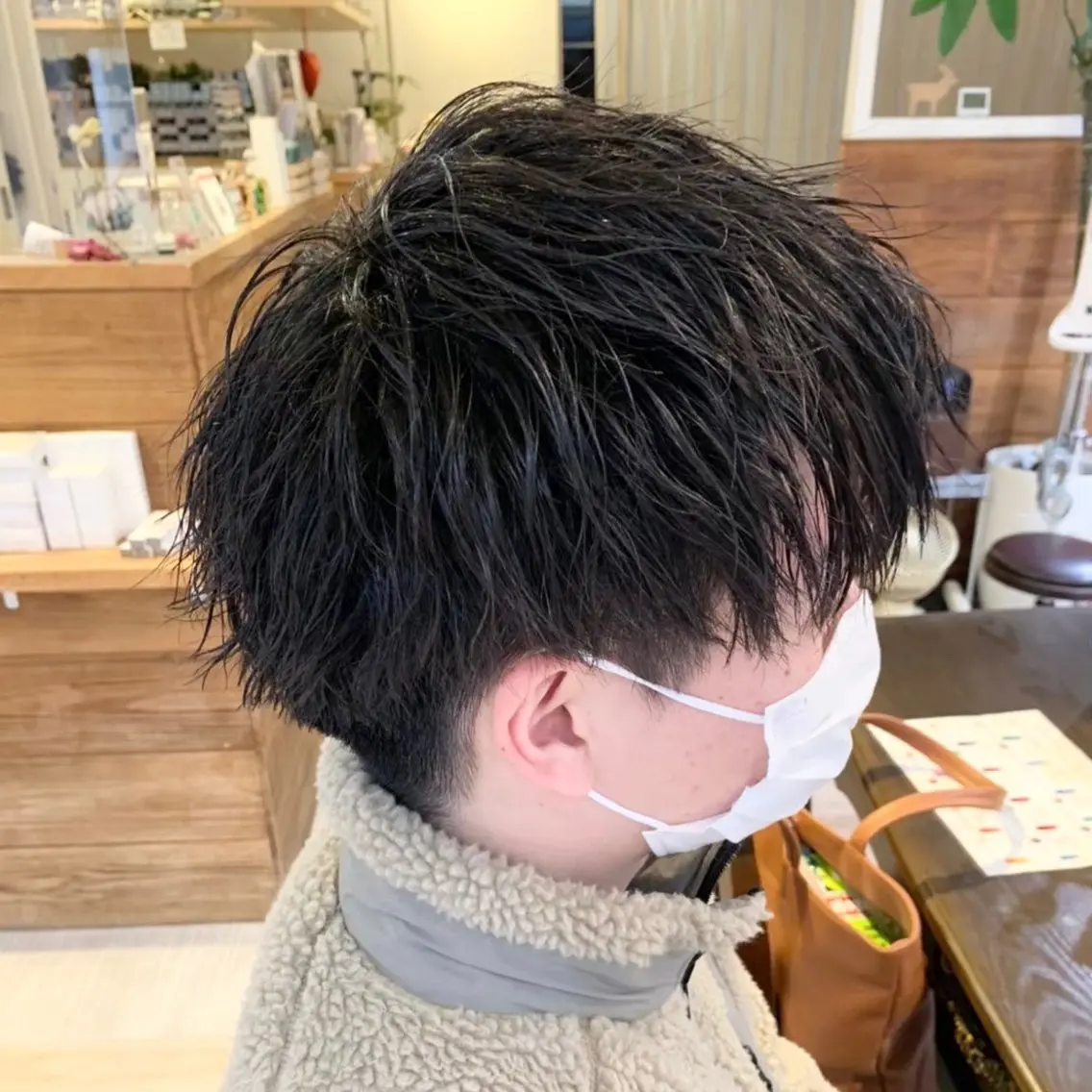 ショート パーマ メンズ メンズパーマ パーマ コトミ【メンズ】 【曲がる縮毛矯正】のヘアスタイル