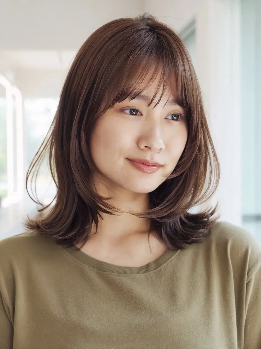 ミディアム カット Modek's 西宮 akariのヘアスタイル