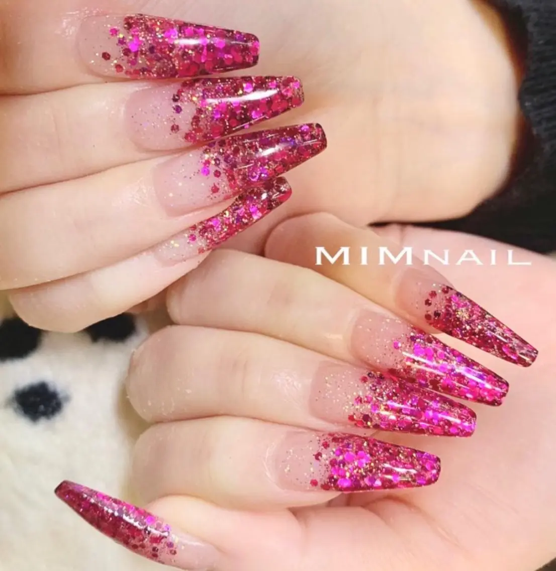 ネイル 長さ出し グラデーション ラメ(グリッター) ラメグラデーション メンズネイル MIMnail メンズネイリストのネイルデザイン
