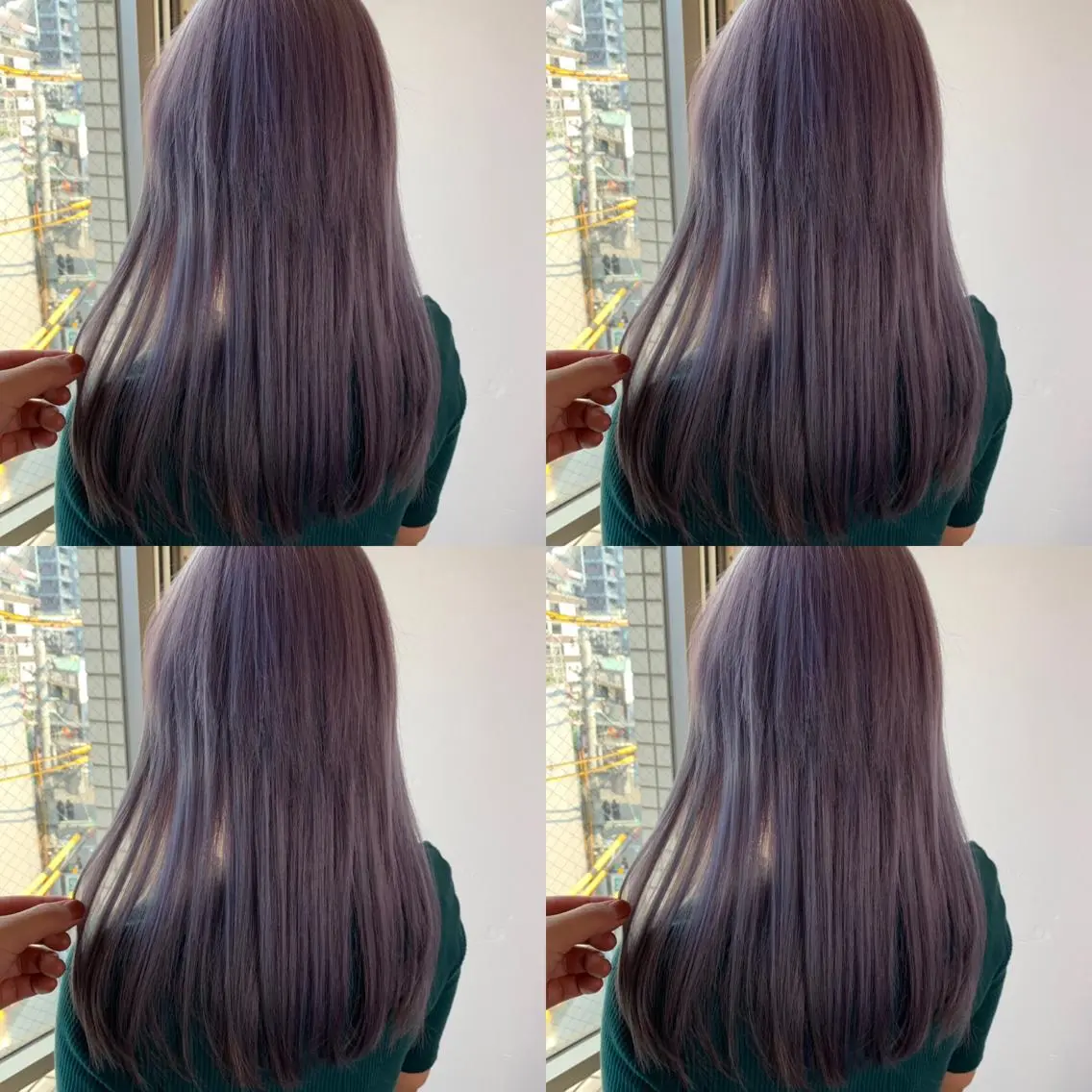 セミロング カラー ブリーチ ケアブリーチ ハイトーンカラー バイオレットカラー ヘアカラー 似合わせ/ カラー.岡田友仁のヘアスタイル