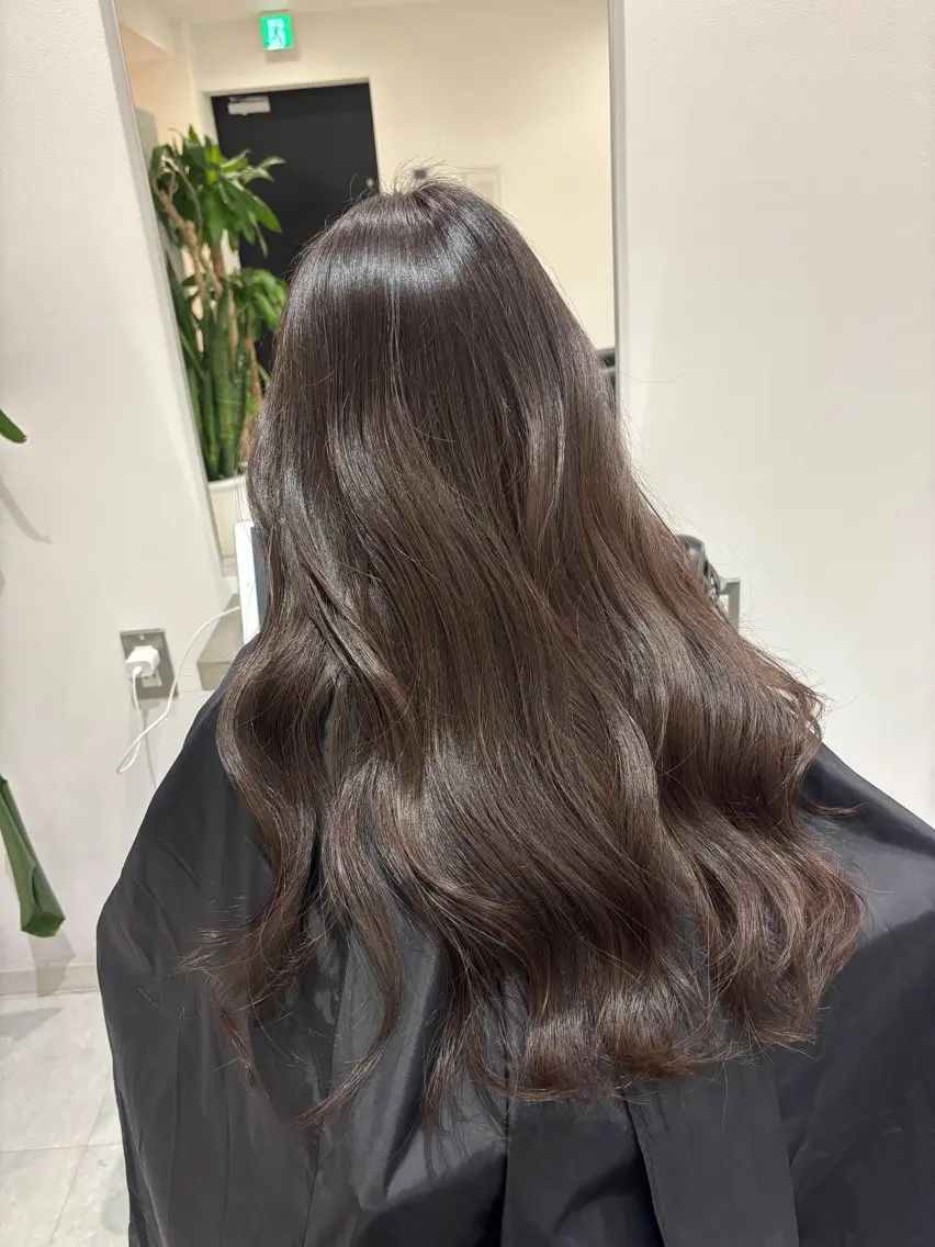 ロング カラー 透明感カラー 似合わせカット カット ヘアカラー トリートメント 🎀韓国ヘア× 透明感カラー🎀正源のヘアスタイル