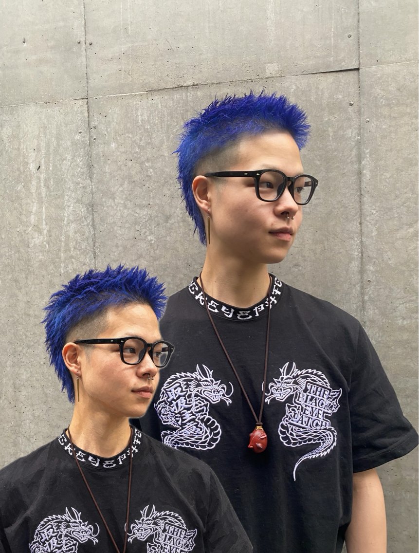 ショート カラー メンズ カット ヘアカラー 菊池大一 溝の口パーマのヘアスタイル