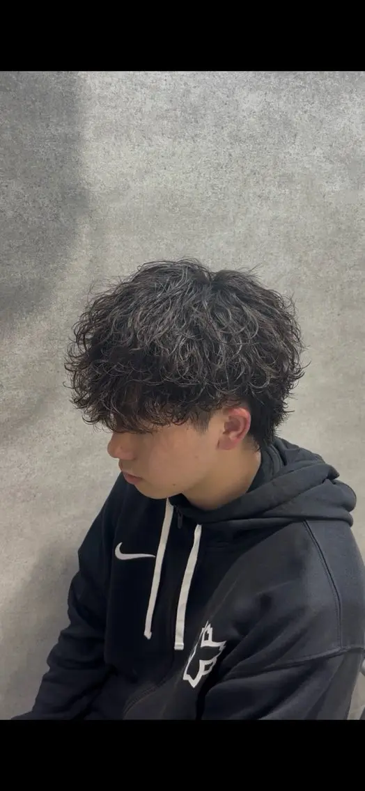 ショート パーマ メンズ メンズパーマ 波巻きパーマ トレンド🔥メンズ 特化⚡️網野裕希のヘアスタイル