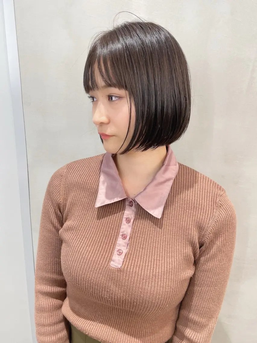 ミディアム ボブ kaito /都立大学herのヘアスタイル