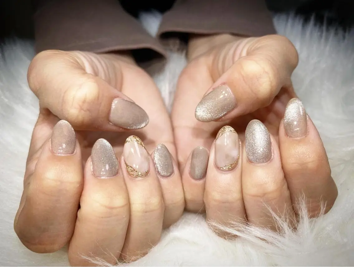ネイル マグネットネイル ハンドネイル P. nailのネイルデザイン