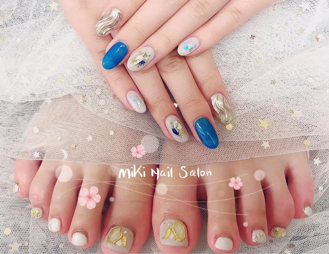 ネイル MiKi Nai池袋 長さだし得意のネイルデザイン