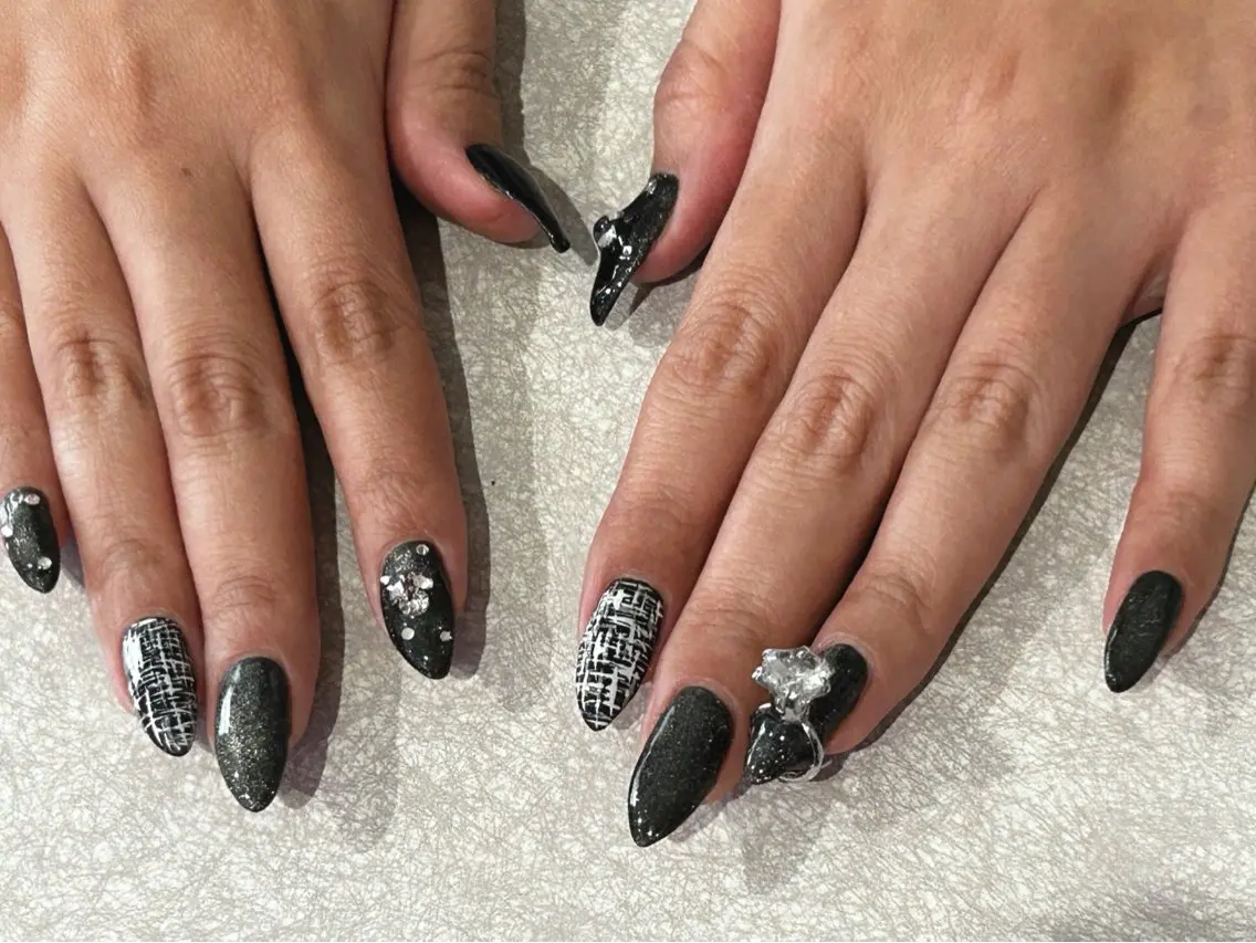 ネイル ツイードネイル ハンドネイル i nailのネイルデザイン