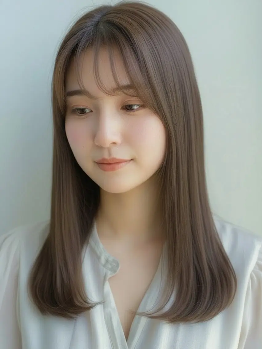 セミロング カット ヘアカラー トリートメント claire ema 💎酒井裕太郎のヘアスタイル