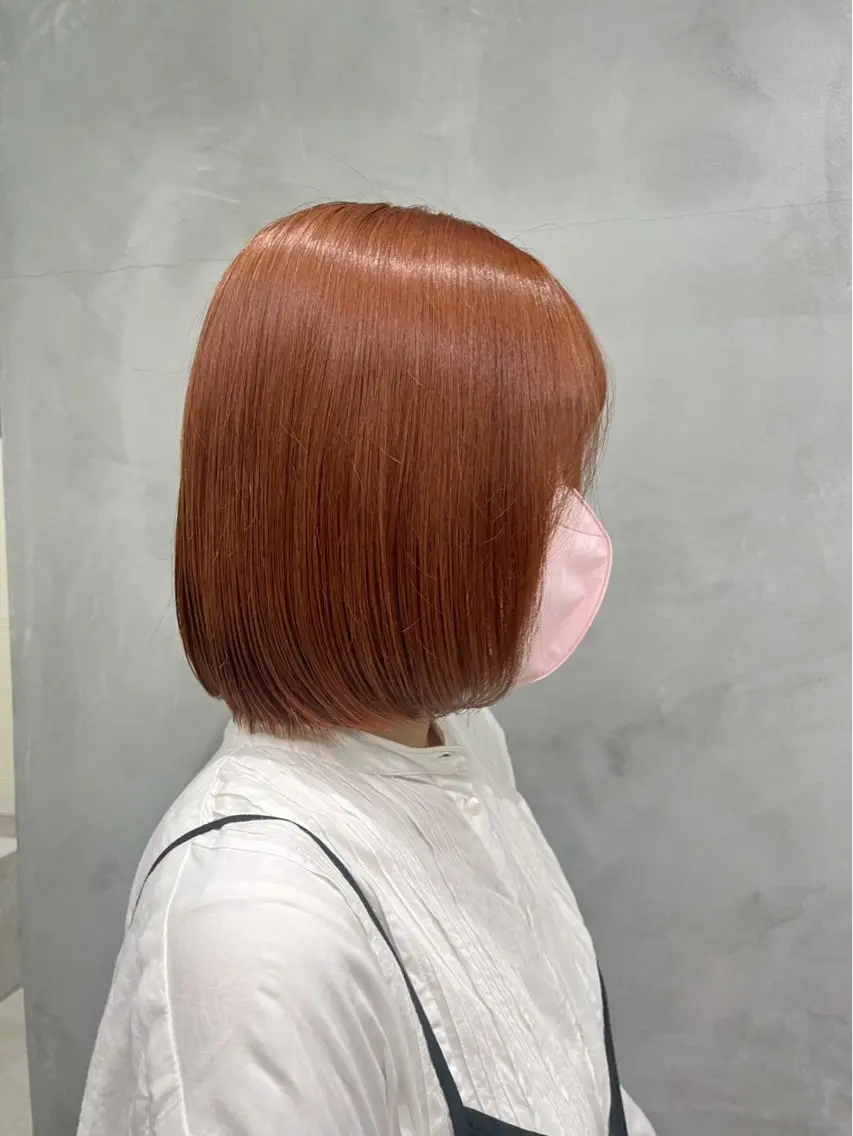 ミディアム カラー ハイトーンカラー🐬 えりかのヘアスタイル