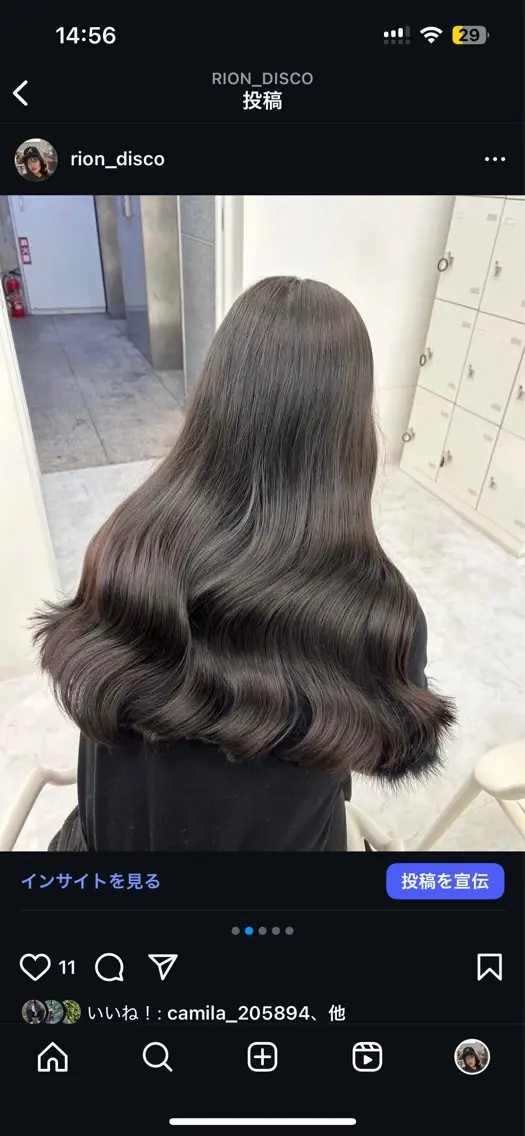 ロング カラー カット ヘアカラー トリートメント モテ艶🪄透明感カラ ー🦋RION🦋のヘアスタイル