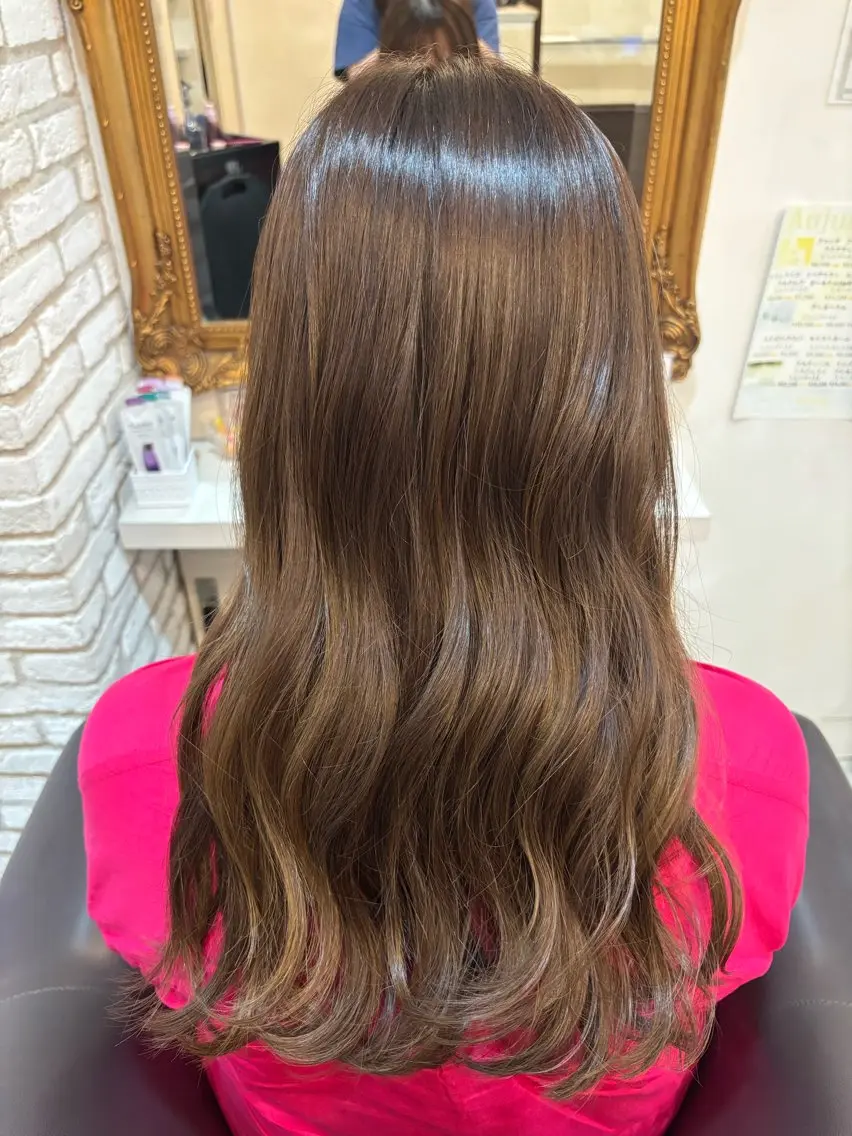 ロング カラー アッシュ ベージュカラー 大人艶髪🌷 ✨久保田🐼のヘアスタイル