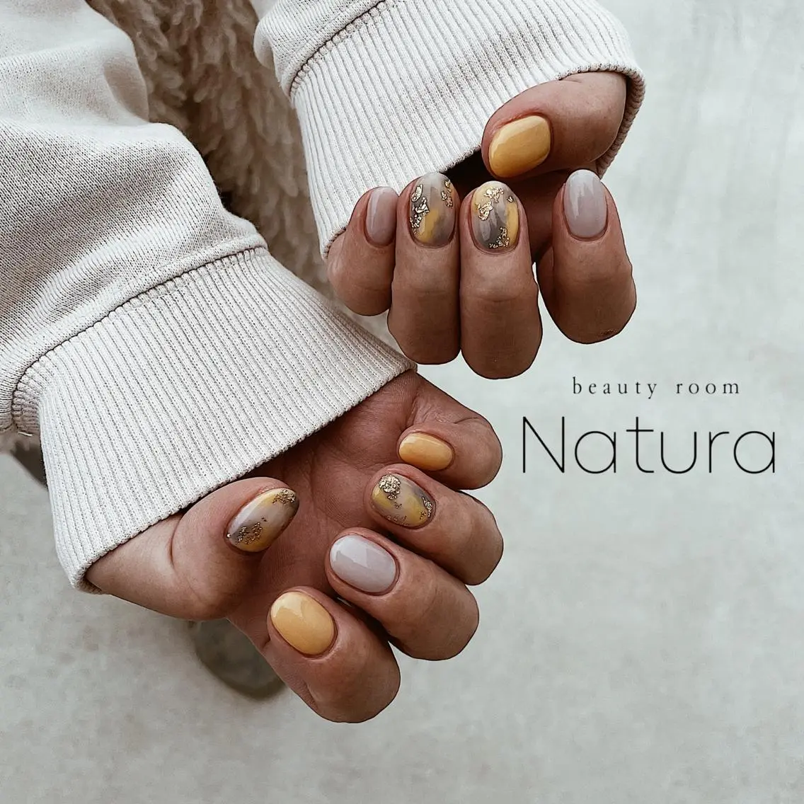ネイル マツエク・マツパ アイブロウ ハンドネイル beautyroom Naturaのネイルデザイン