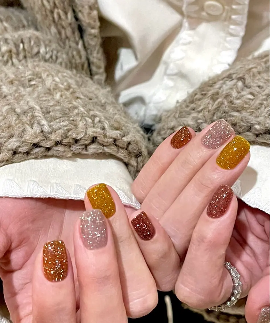ショート めぐみのネイルサロン スタッフ練習のネイルデザイン