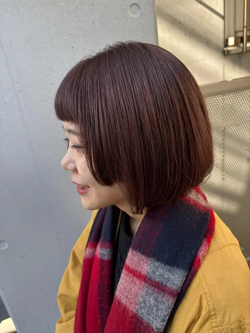 ショート ボブ カット ヘアカラー トリートメント ナチュラルスタイル feel/則長 玲央のヘアスタイル