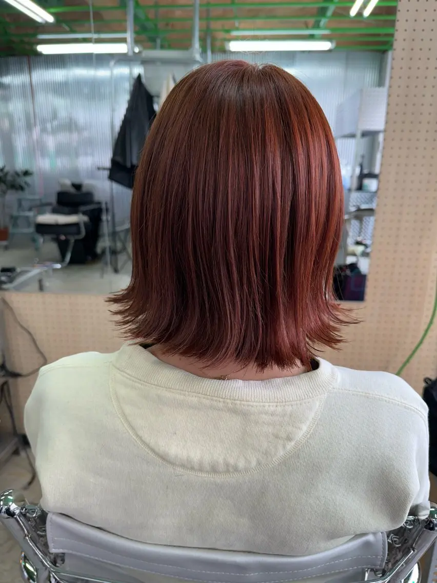 ミディアム カラー 美髪ナチュラルヘア のぐちよしきのヘアスタイル