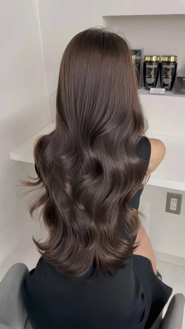 ロング カラー グレージュ ヘアカラー 心斎橋/ヘアカラー あきらのヘアスタイル