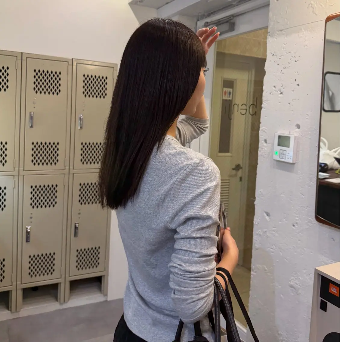 ロング カラー ブラウンカラー ピンクカラー benji amiのヘアスタイル