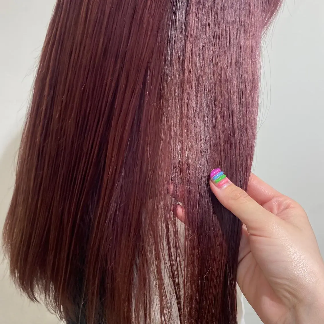 ロング カラー ヘアアレンジ ピンクカラー カット ヘアカラー トリートメント 🫧🎀SARA/ 艶カラー/金山💓のヘアスタイル