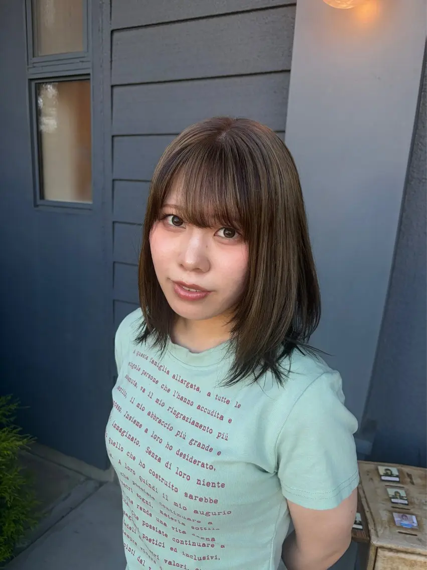 カラー 神尾 柚希のヘアスタイル