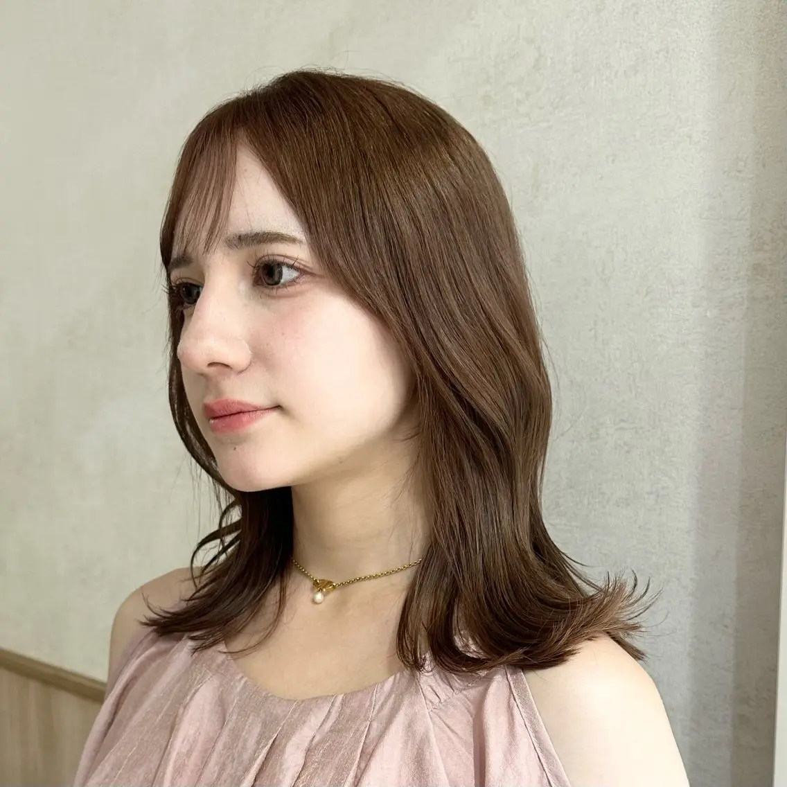 ミディアム カラー カット ヘアカラー パーマ/ レイヤー/yukaのヘアスタイル