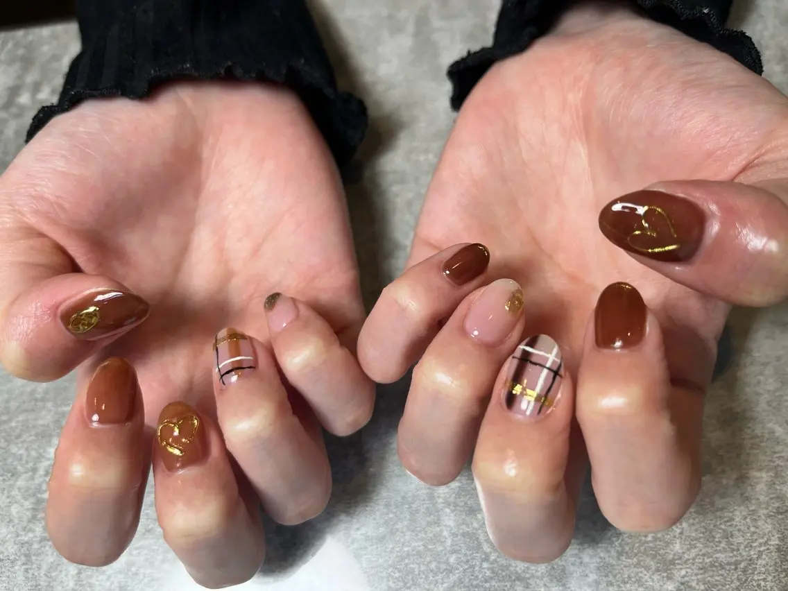 ネイル ニュアンスネイル 福井 ゆののネイルデザイン