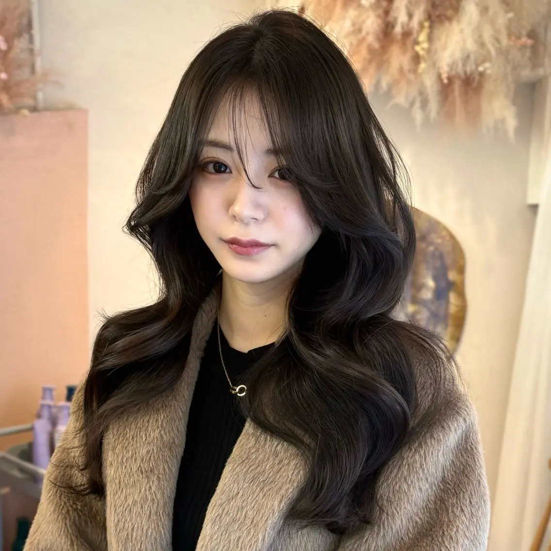 【1番人気】韓国風🇰🇷カット+透明感カラー+2stepトリートメント ¥16500→12800円の写真