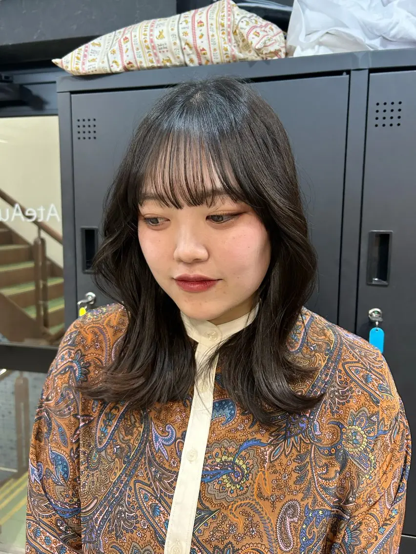 【✂️前日予約限定/モデルメニュー✂️】ワンレングスカット ※レディースのみの写真