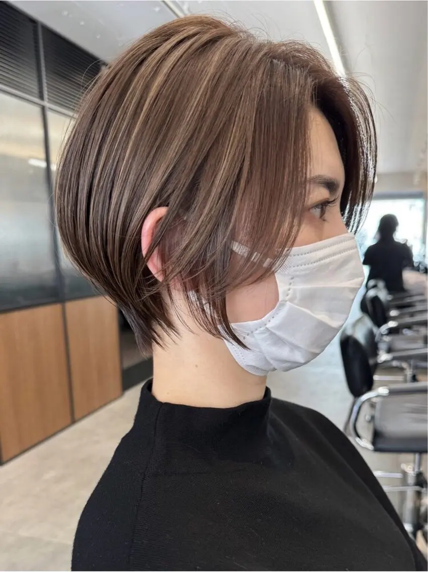 ショート レディースショート 福岡天神メンズパーマのヘアスタイル