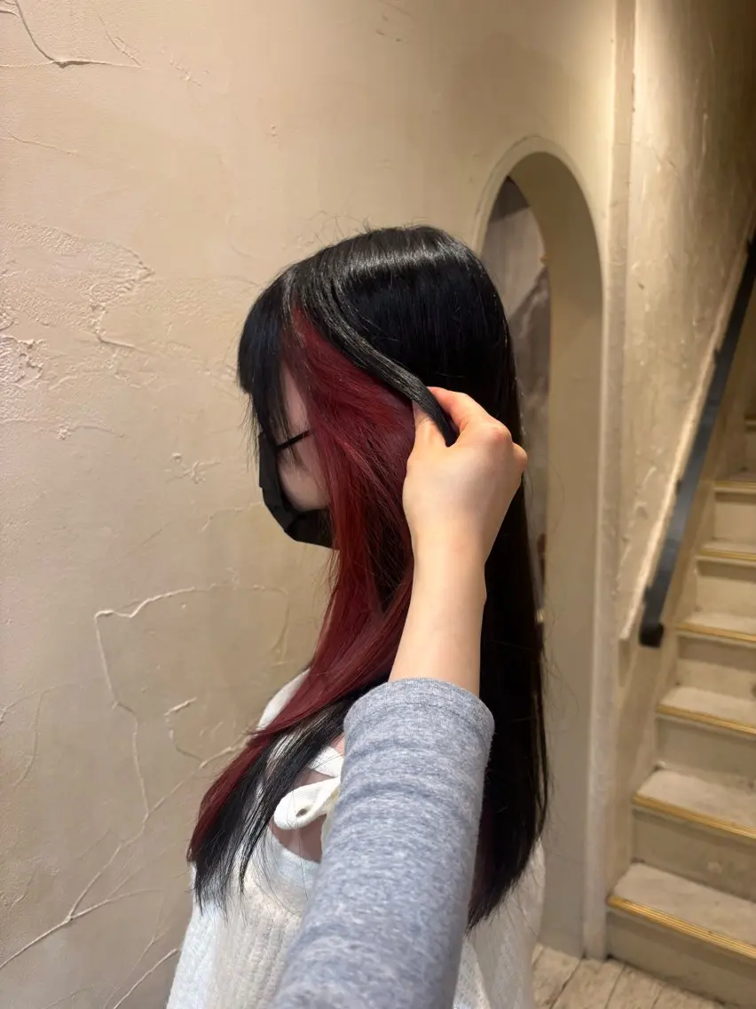 🎀インナーカラー限定✨ブリーチリタッチ＋全体カラーの写真