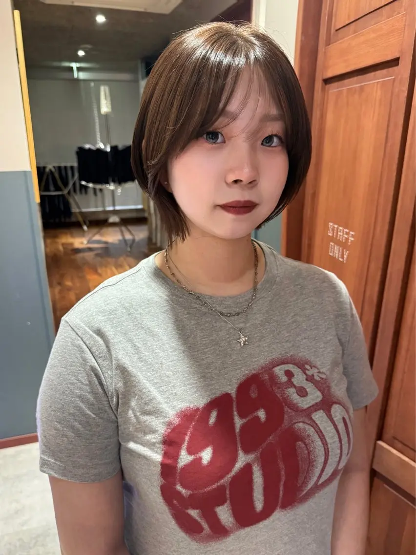 ショート カラー ブラウンカラー カット ヘアカラー トリートメント mai / linoah˚✧のヘアスタイル