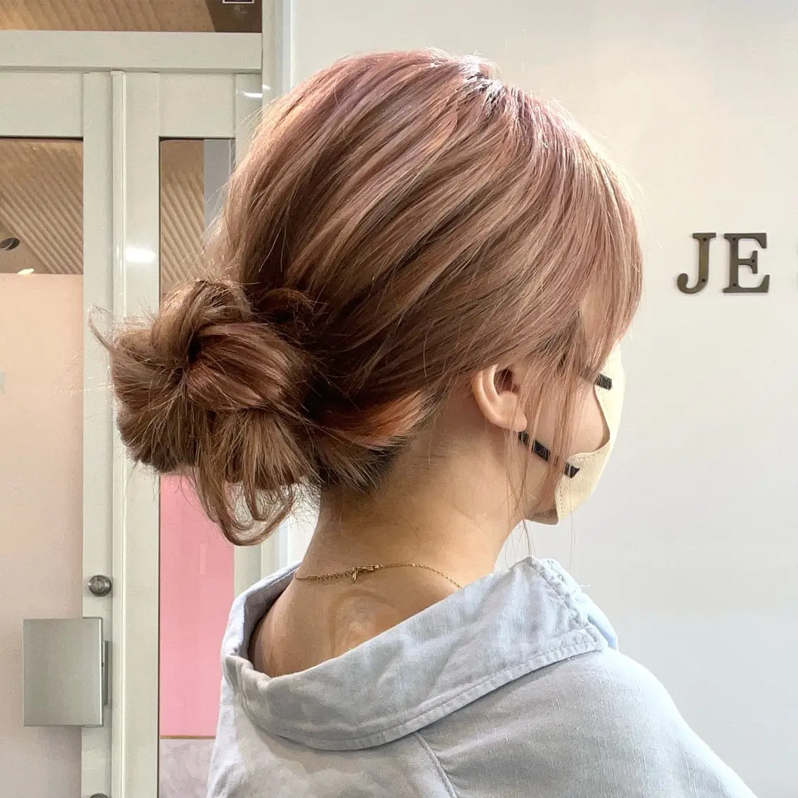 ロング ヘアアレンジ お団子ヘア ヘアセット 早朝セット☀️ レイヤー/Momoのヘアスタイル
